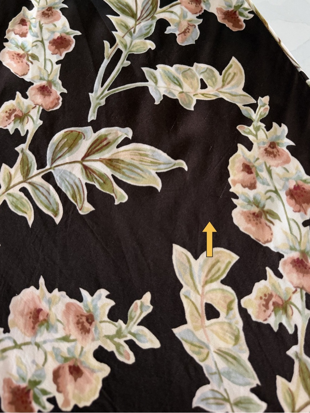 Faithfull the Brand Yolaine Midi Dress in Jardin Floral Chocolate Sz 4 - Picture 11 of 11